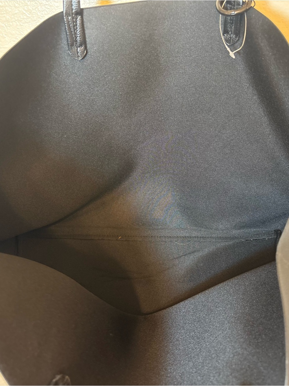 Victoria's Secret Black Leather-Look Large Tote - Picture 4 of 6